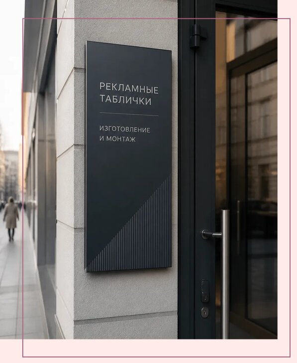 Рекламные таблички в Ишимбае по цене от 4563 р. | Аванза-Шмб