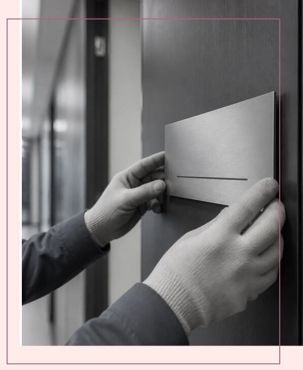 Изготовление и монтаж офисных табличек для офиса в Ишимбае