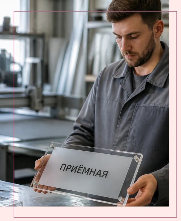 Таблички из оргстекла на заказ в Ишимбае от 3955 р. | Аванза-Шмб